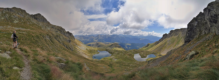 Laghi di Ponternica visti dal sentiero per il Ponteranica centrale